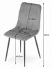 LAVA Chair - Dark Gray Velvet X 1