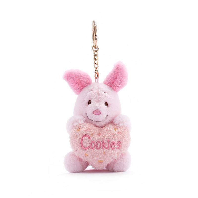 Classic Popular Anime Official Winnie The Pooh Piglet Roo Plush Doll KeychainPendant Bag Charm Childrens Christmas Birthday Gift