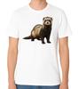 Ferret Animal Graphic T-Shirt Cute Pet Gift Unisex Tee