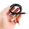 Durable RCA Male Converter 3 RCA 3.5MM Jack To RCA Cord AV Audio Cable Video Cables Wire