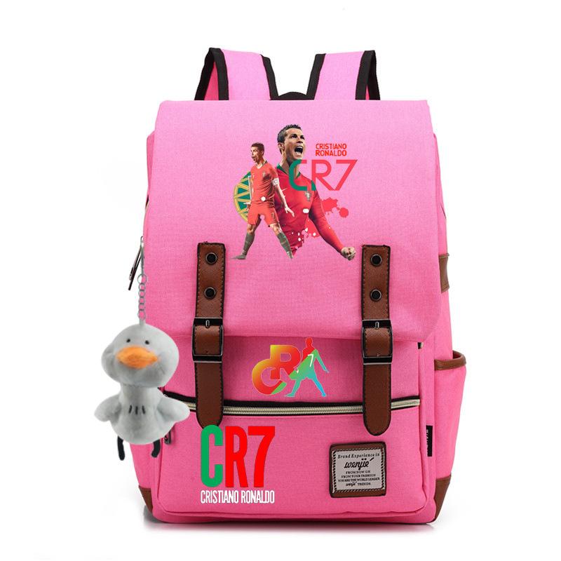 Modischer Anime CR7 Teenager Schüler Schultasche Herren und Damen Freizeit Rucksack