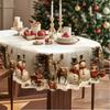 2025 New Christmas Table Cloth Waterproof Oil Proof Festive Christmas Elements Decorative Tablecloth Rectangular American Style