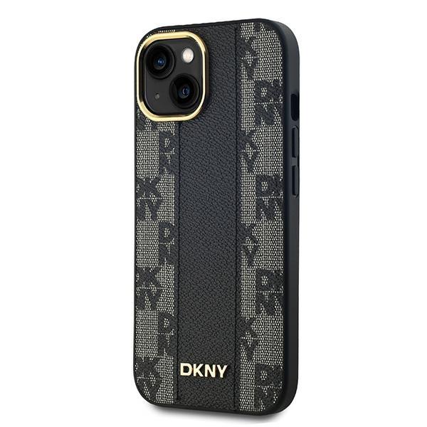 Dkny Dkhmp15Mpcpvslk Iphone 15 Plus /14 Plus 6.7 Czarny/Black Hardcase Leather Checkered Mono Pattern Magsafe