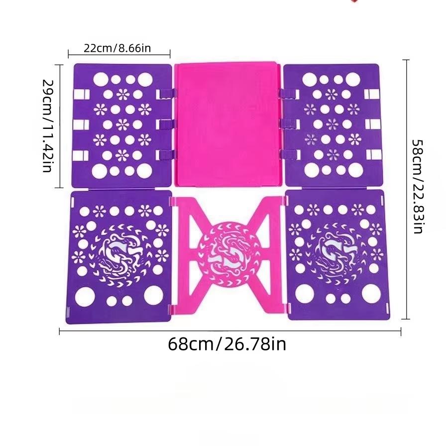 KUUJOJO T-Shirt Folding Board Durable Flip Fold Clothes Folder Save Time Easy to Fast Plastic Clothes Folding Boards for Adults