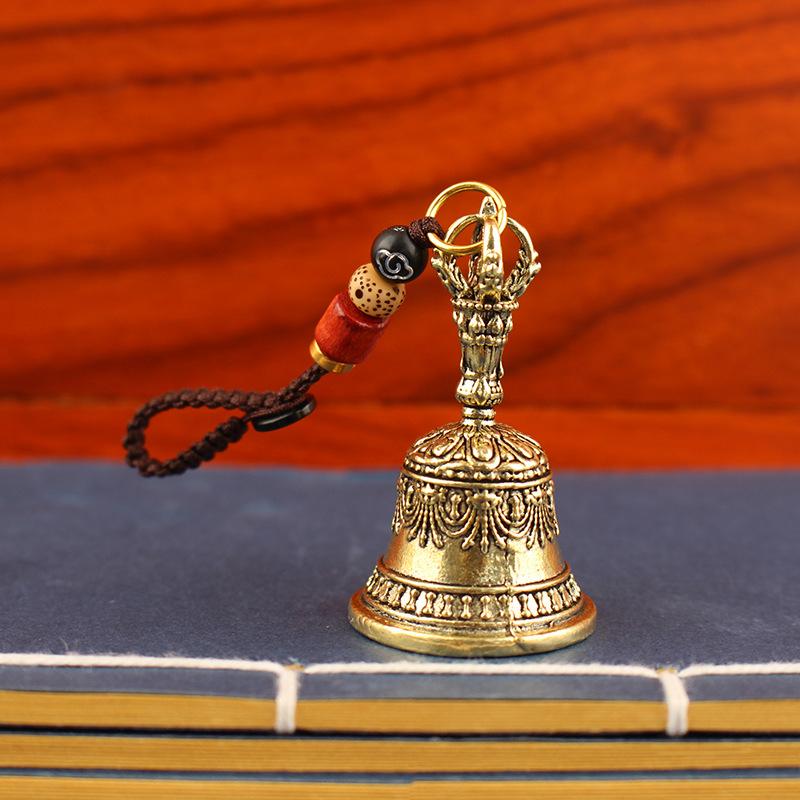 Retro Copper Bell Wind Chimes Brass Crafts Die-Casting Falling Wind Chimes Tibetan Bronze Bell Ideas Copper Bell Pendant