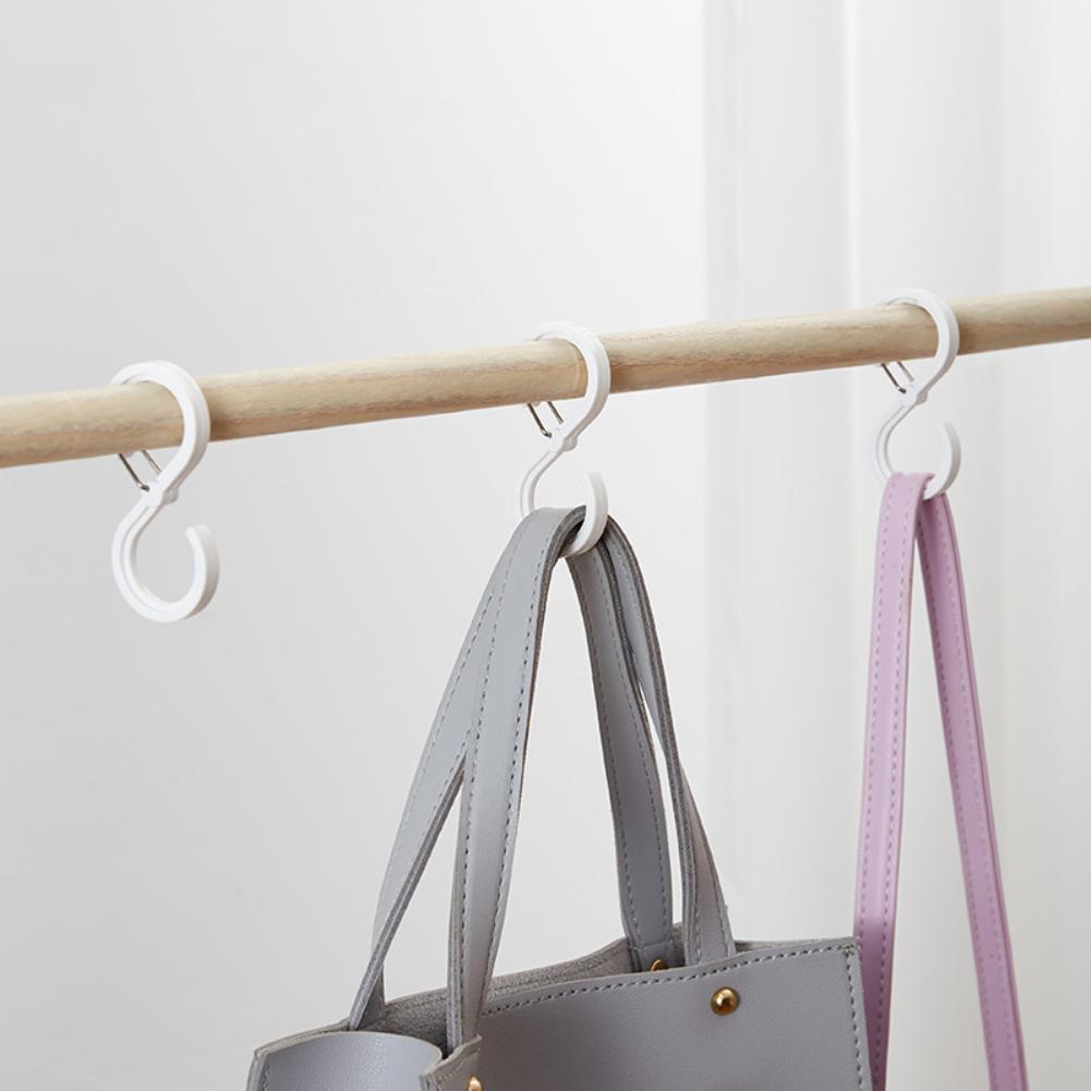 

8 шт S-Тип Защелка Анти Падающий Крюк Шкаф Шляпа Лента Сумка Крюк Кухня Ванная комната Крест Бар Одежда Сушка и отделка Крюк