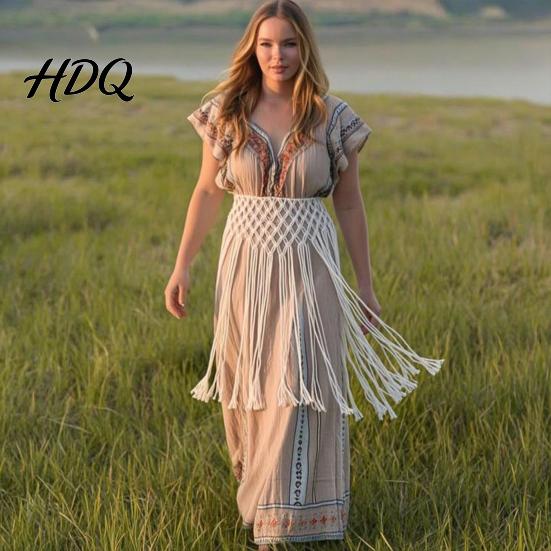 Customizable Fit Belt Women Imitation Leather Adjustable Flexible Cord-Style Waistband Bohemian Style Tassel Corset Skirts Jeans Accessories Hip