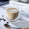 High End American Style Coffee Cups Light Luxury Afternoon Tea Glass Coffee Cup Home Breakfast Oat Yogurt Cup