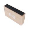 Wooden Digital Alarm Clock with Wireless Charging 3 Level Dimmer Wood LED Digital Clock
