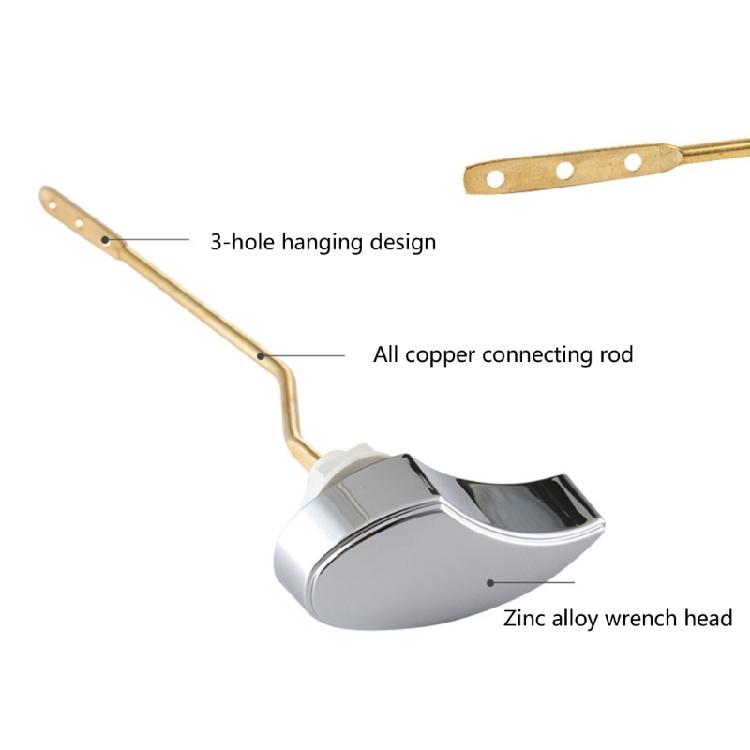 Easy Install Universal Toilet Handle Replacement Easy Installation Toilet Levers Corrosion Resist for Front Mount Tanks