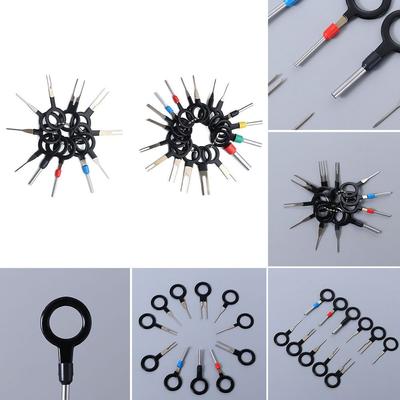 Conjunto de ferramentas para remoção de terminais automotivos, pino chave, fio elétrico, crimpagem, kit extrator, acessórios