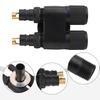 1pcs G1/2 Double Control Angle Valve Bathroom Toilet Washing Machine 2Way Angle Valve Alloy 10*6*5cm Washing Machine Faucet