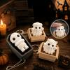 Kleiner festlicher Schlüsselanhänger 3D-gedruckt Halloween Fidget Schlüsselanhänger Niedliches Mumien Geister Katzen Spielzeug Kreative Dekoration Mini Rucksack Anhänger Schmuck Neuheit