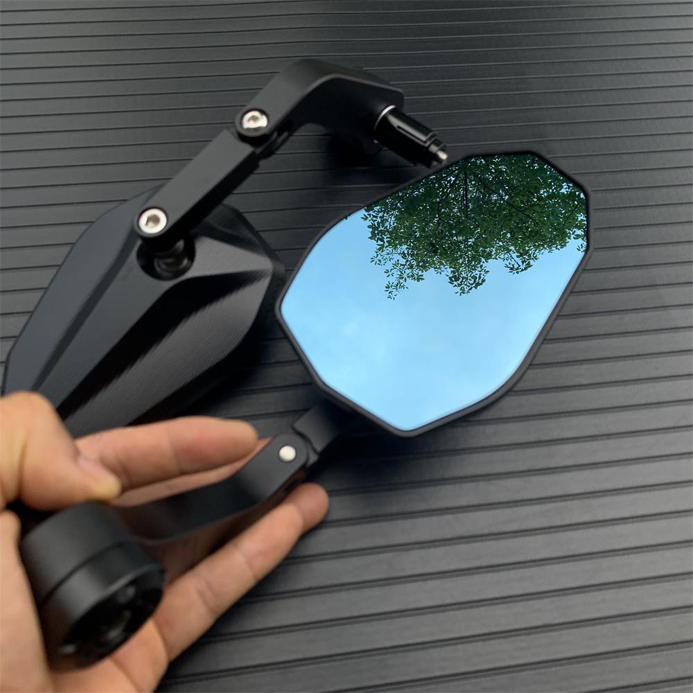 For DUCATI Streetfighter V2 V4 848 MONSTER 821 1200 Scrambler 400 800 XDIAVEL Motorcycle CNC Aluminum Handlebar Bar end Mirrors