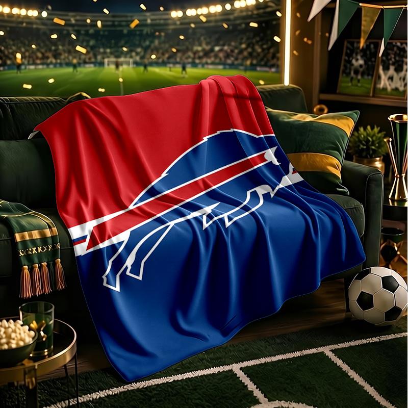 Buffalo Basketball Art Blanket Lightweight Flannel Bedding Blanket Perfect for Travel, Camping, Living Rooms, Offices, Sofas, Fan Christmas Gift