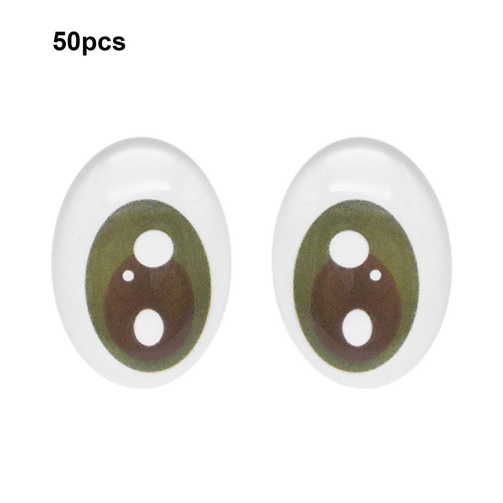 50pcs High Transparency Doll Eyes Accessories Crystal Simulation Glass Eye Patches