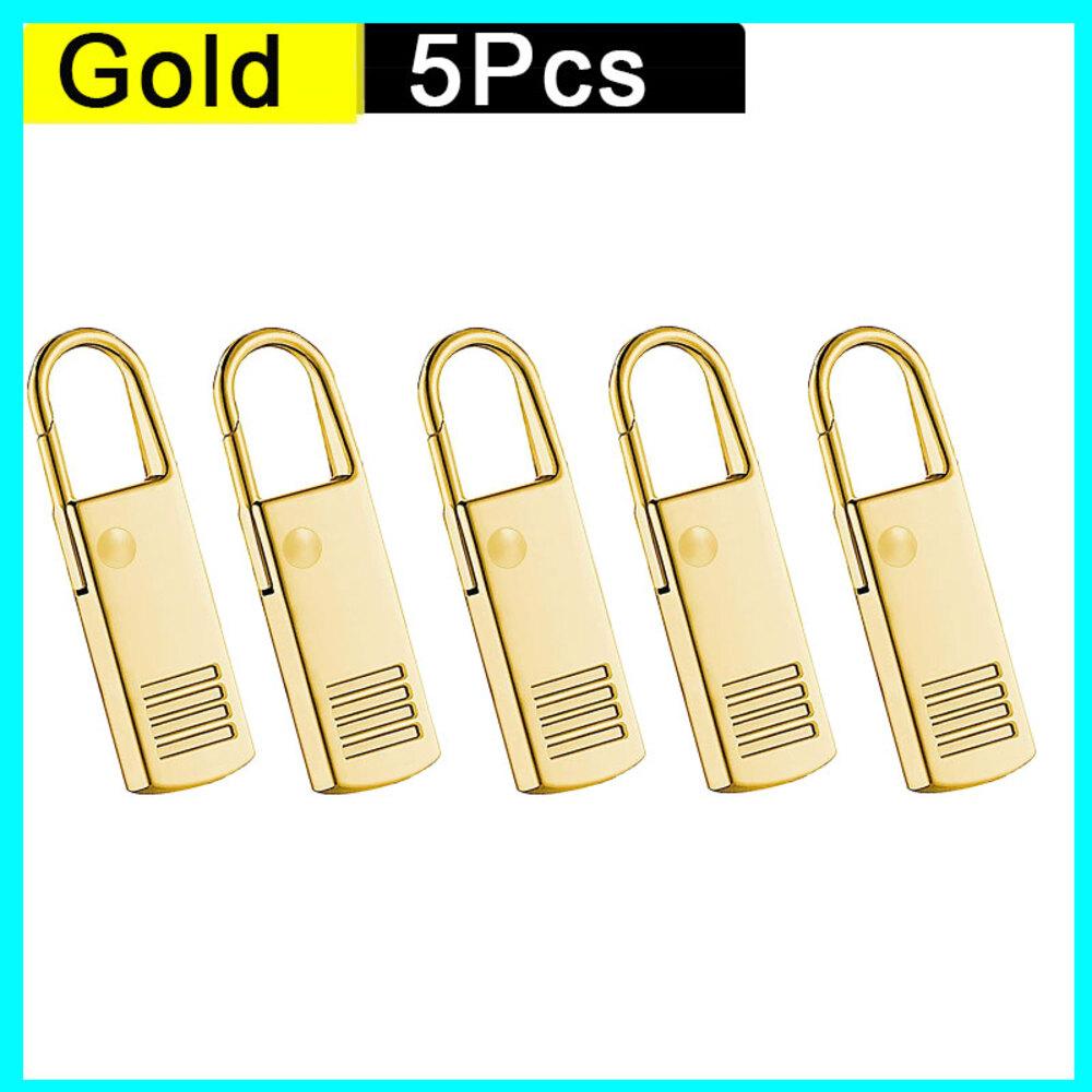 

5/10Pcs Zipper Pull Replacement Detachable Zipper Pull Tabs Metal Zipper Fixer Head for Backpacks Purses Jackets Luggage Boots