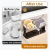 Quick Dry Kitchen Sink Storage Rack Suction Cup Sponge Drain Holder  Household