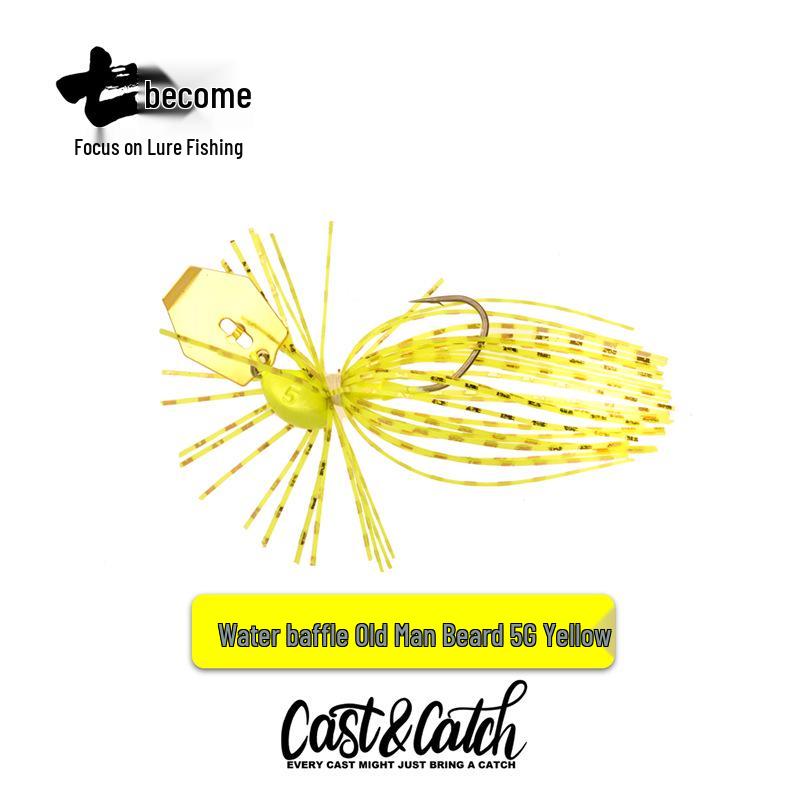 70% CC Cast & Catch Бородатый Мужчина Джиг с Брызговиком - Рыболовная Приманка с Свинцовой Головкой для Окуня/Судака