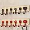 6 Hooks Sundries Storage Hook Wall Mount Hanging Coat Rack Suction Cup Clothing Hook  Shower Room