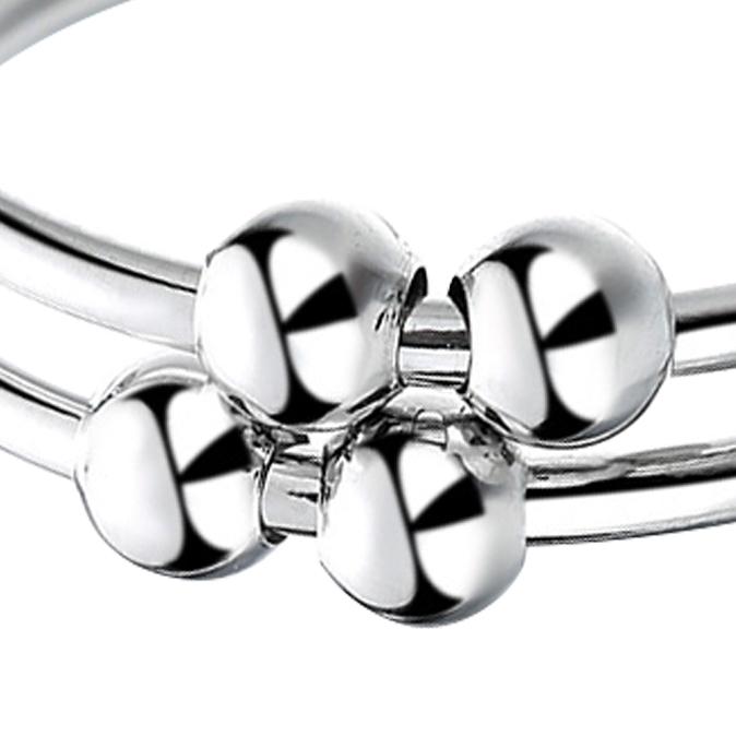 Damen Doppelring Verstellbar Offen Hochglanz Einfach Modischer Ring für Party Date Weihnachten Valentinstag