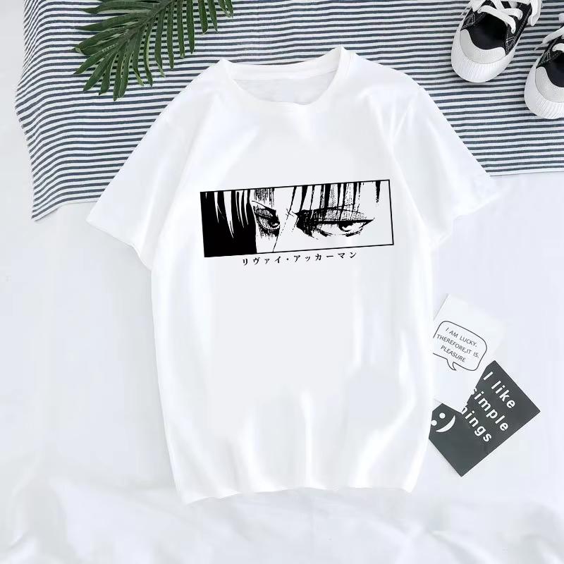 Japonské anime tričko Muži Attack on Titan Tričko Unisex Kawaii Cartoon Titans Attack Grafika Trička Mužské Harajuku letní topy