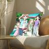 E-Encouragement Of Climb Anime Pillow Case Fashion Square Pillowcase Bedroom Sofa Room Ins Decoration Leisure