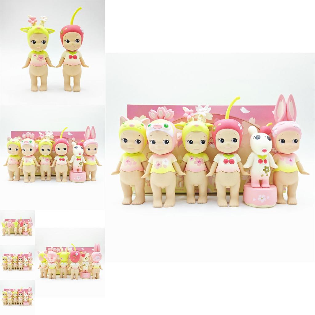 Unique Pvc Spring Cherry Blossom Angel Figurines Blind Box Collectible Toys Ideal For Cake Displays And Thoughtful Gift Giving