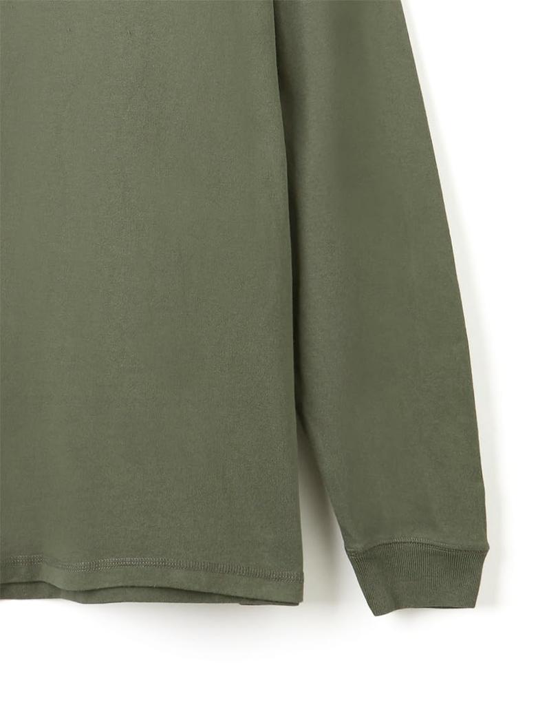 Football Long Sleeve Ribbed USA and [Good Wear] T-Shirt, Sleeves, Cotton, Men's Women's (XL, Olive)