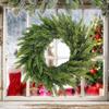 Simulation Wreath Christmas Atmosphere Home PE Soft Glue Decoration Props Window Door Hanging