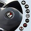 3D hliníkový odznak Středové logo na volantu auta Samolepka Krytka ventilku pro Volkswagen VW GTI R Tiguan B7 Golf MK7 Beetle Touran