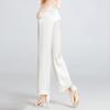 2025 Women's Mulberry Silk Wide-Leg Pants: Loose, White, Straight, Large Size, Casual Spring/Summer Wear