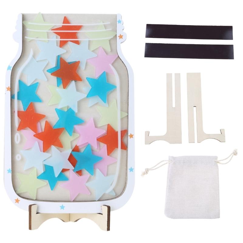 

Reward Jar With 30 Star Tokens Good Behavior Jar Potty Training Tool Reward Charts for Children Behaviour 1