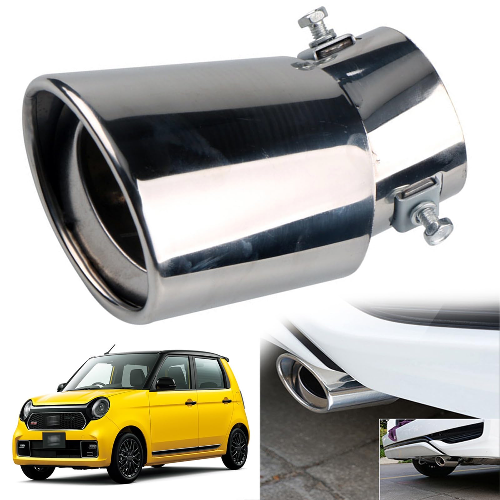 Honda N-ONE 2nd Generation JG3/4 Type Exclusive Muffler Cutter Car song серебряный