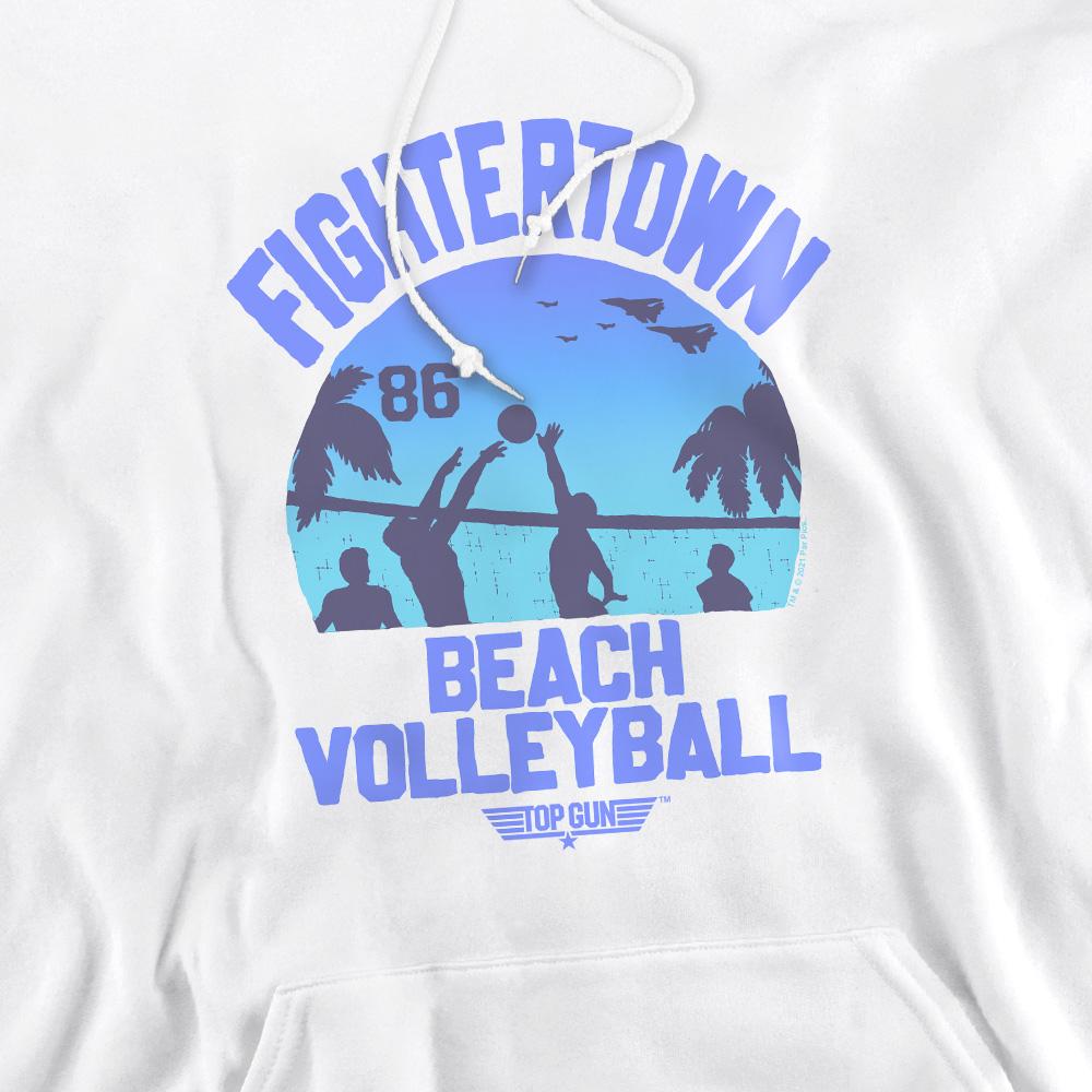 Top Gun Mens Volleyball In Jeans Hoodie