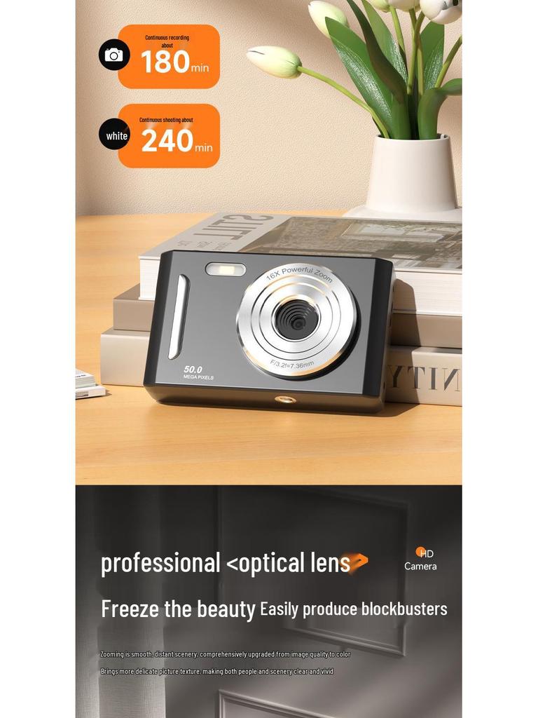 High-Definition Mini Digital Camera for Students and Home Use
