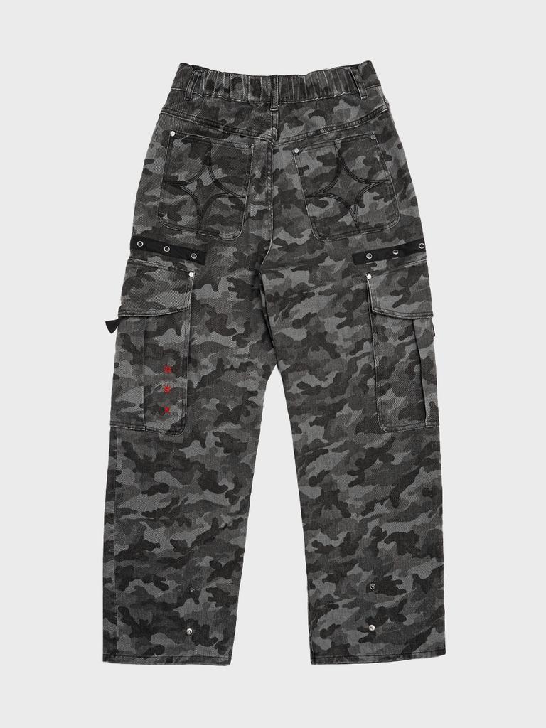 SAINTPAIN Sp Camo Cargo Pants Black