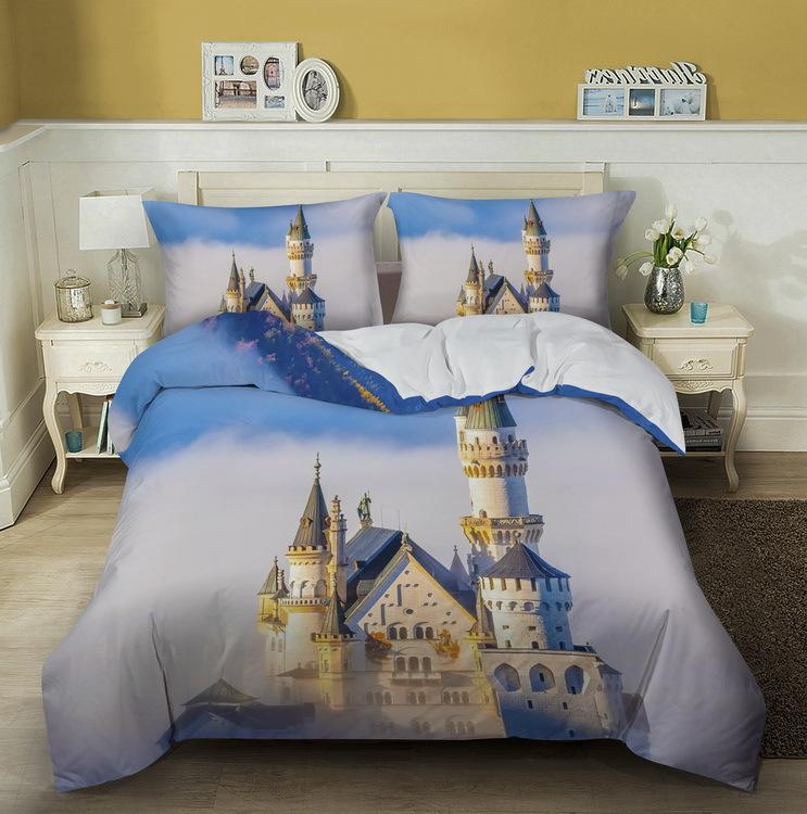 Great Wall King Queen Duvet Cover Old Chinese Building Bedding Set For Teens Adults Architecture 2/3 Pcs Polyester Quilt Cover