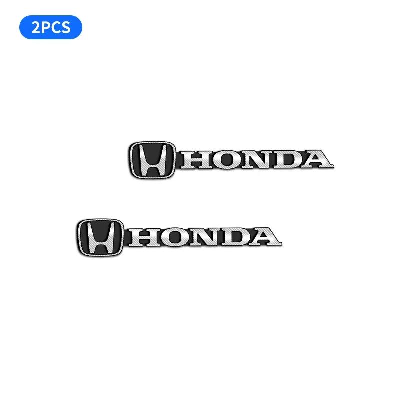 

New Car Audio Decorate 3D Aluminum Badge Emblem Sticker For Honda TYPER Civic XR-V HR-V Accord Odyssey CRV Fit Auto Accessories