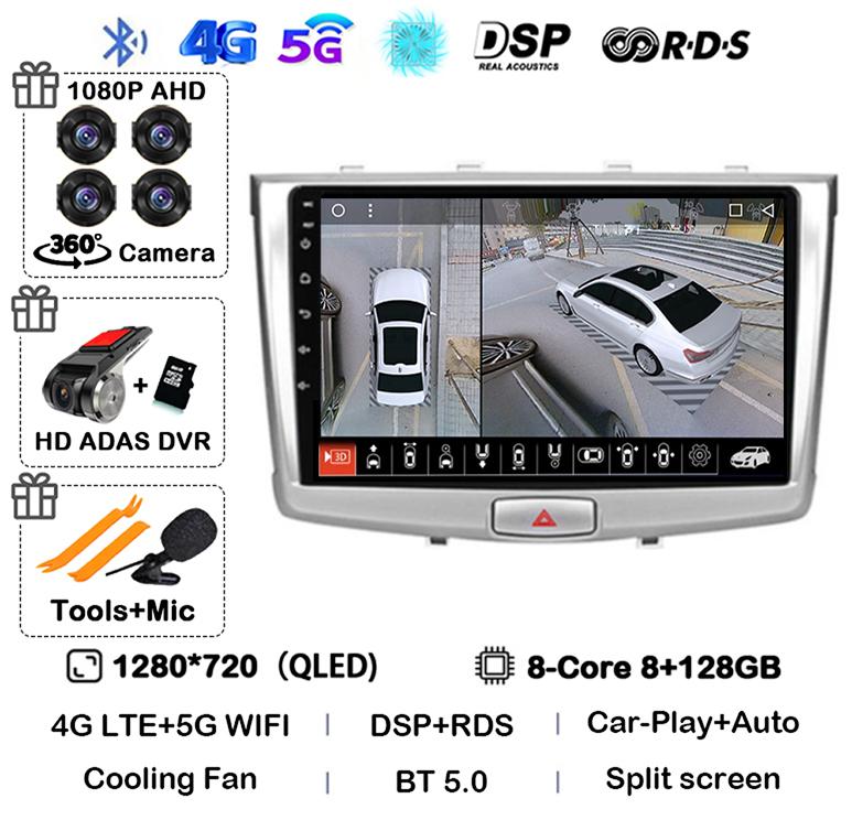 Android 14 Carplay Auto WIFI+4G For GREAT WALL Hover Haval H6 2016 2017 2018 Car Radio Multimedia Player Navigation Stereo GPS