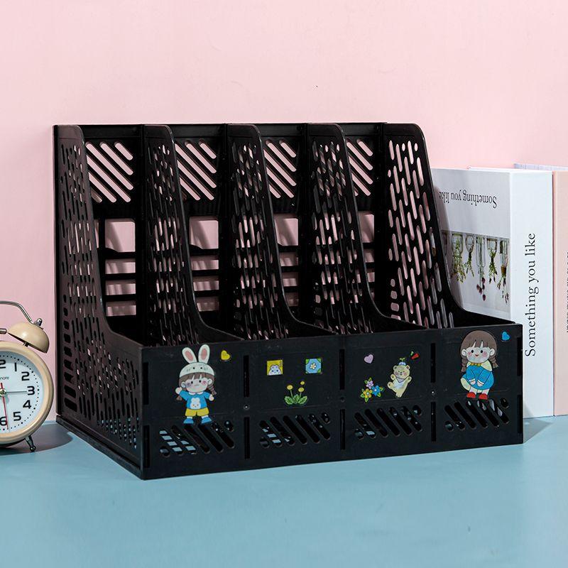 Thickened file rack desktop storage multi-layer file basket book stand storage rack data rack