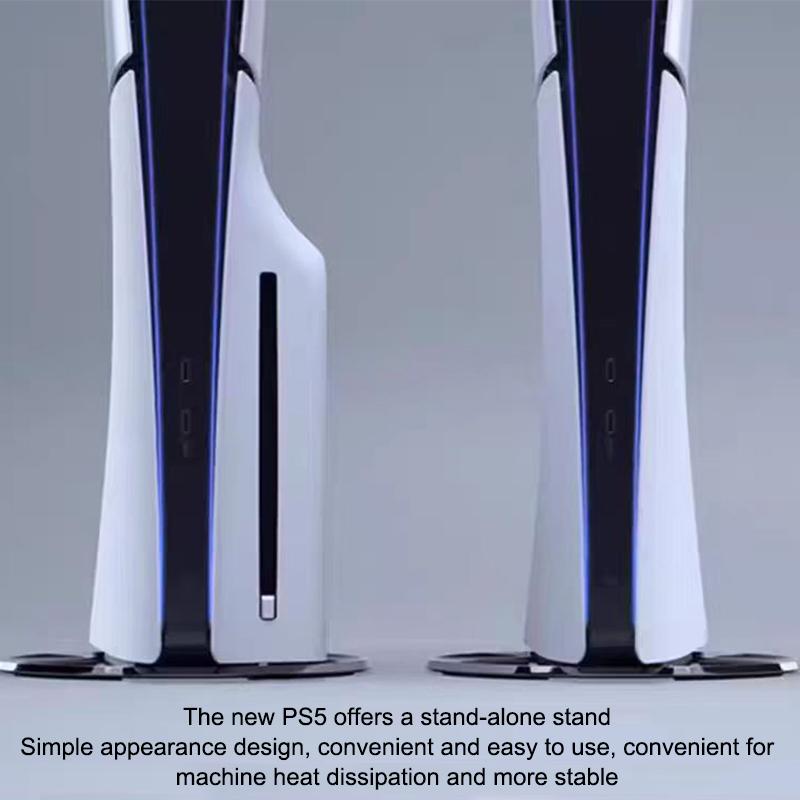 For Ps5 Slim Vertical Stand Game Console Base Bracket Metal For Playstation 5 Slim Ps5 Vertical Stand Holder Disc / Digital