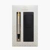 PARKER IM Brushed Metal GT Ballpoint Pen, Medium Nib, Oil-Based, with Pencil Case, Gift Box Set, Officially Imported, 1975642 V1d
