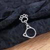 Sweet Party Korean Copper Woman Cat's Paw Earring Ear Buckle Fashion Jewelry Cat Stud Earring
