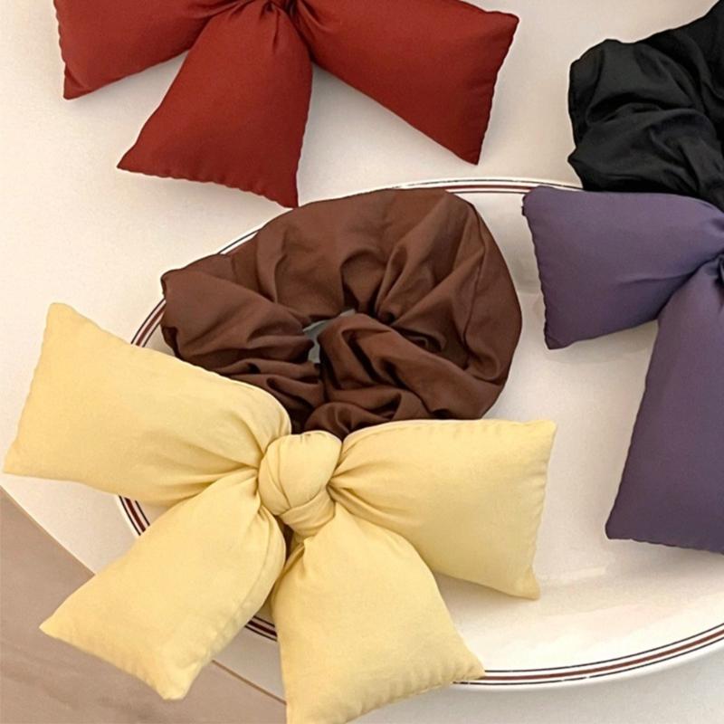 Bowknot Hair Scrunchies Thick Oversized Hair Scrunchy Elegant Hair Rope Scrunchy Women Ponytail Holder