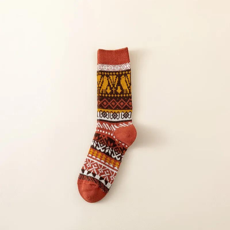 Winter Coral Fleece Cartoon Calf Socks Thickened Long Tube Warm Knee Floor Socks