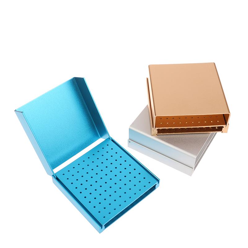 Dental 100 Hole Endo Box Cleaning Stand Autoclave High Temperature Sterilizable For High/Low Speed Dental Burs