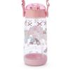 Sanrio Water Straw Direct Lightweight Plastic My Cold Water with Shoulder Strap and Name Character Item 181871 (SANRIO) Children's Bottle, Bottle,