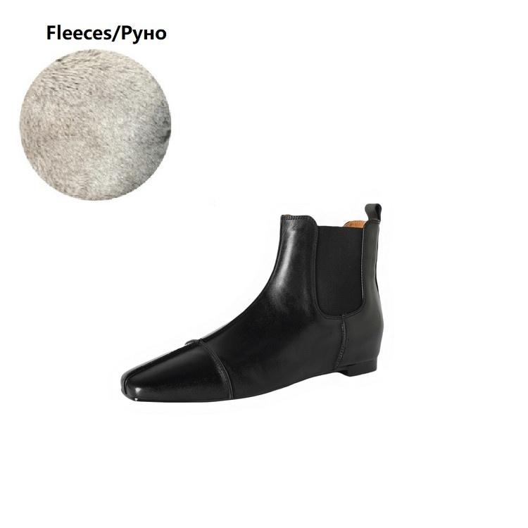 

Модные НОВЫЕ Осенние Женские Ботинки Квадратный Носок Обувь на Высокой Платформе Обувь из Натуральной Кожи Женские Слипоны Ботильоны Повседневная Обувь Мягкие Ботинки 40