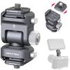 Ulanzi F22 Camera Monitor Mount Quick Release Fluid Head with Mini Double Ball Monitor Holder with Rotation Adapter and Wrench for DSLR Camera LED